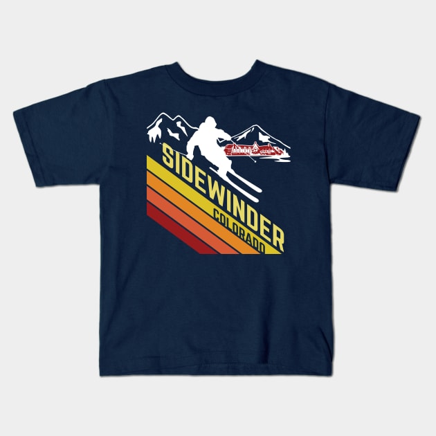 Ski Sidewinder Kids T-Shirt by MindsparkCreative